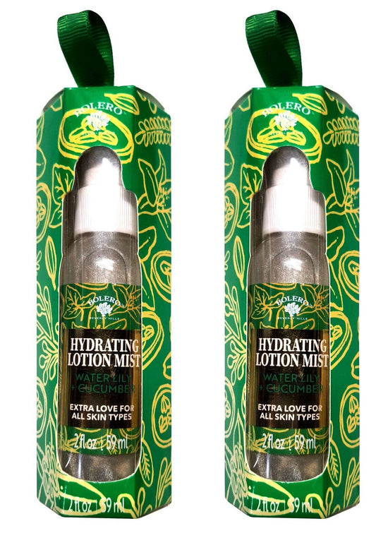 Bolero Beverly Hills Hydrating Lotion Mist - Water Lily & Cucumber 2fl oz Set