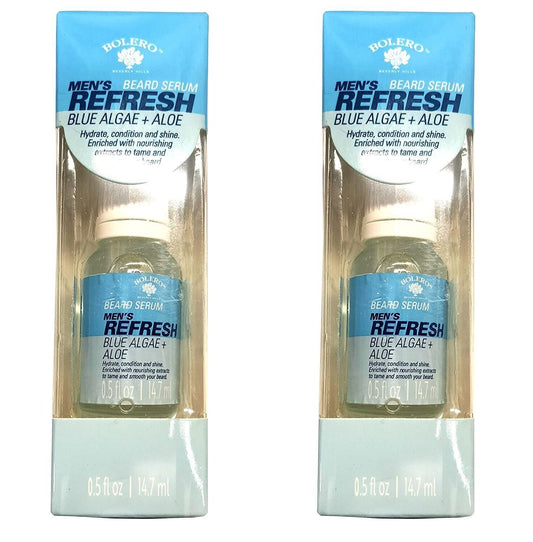 Bolero Beverly Hills Men`s Refresh Beard Serum - Blue Algae & Aloe 0.5fl oz Set