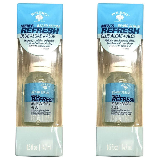 Bolero Beverly Hills Men`s Refresh Beard Serum - Blue Algae & Aloe 0.5fl oz Set