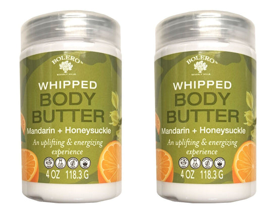 Bolero Beverly Hills Whipped Body Butter - Mandarin & Honeysuckle 4fl oz. 118.3m (Set of 2 Pack)