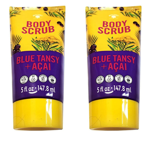 Bolero Body Scrub Blue Tansy & Acai 5fl oz. (Set of 2 Pack)