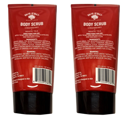 Bolero Body Scrub Coconut Milk & Coffee 5fl oz. 147,8ml (Set of 2)