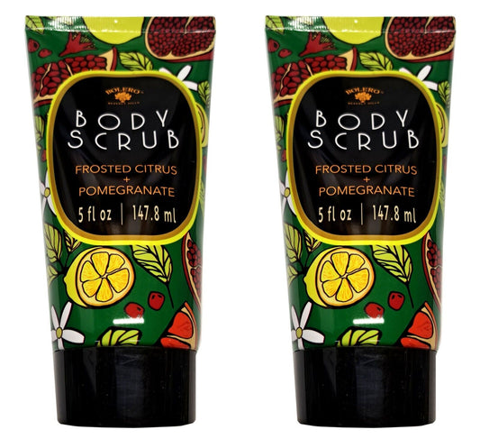 Bolero Body Scrub Frosted Citrus & Pomegranate 5fl oz. 147,8ml (Set of 2 Pack)