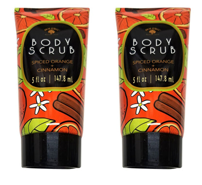 Bolero Body Scrub Spiced Orange & Cinnamon 5fl oz, 147,8ml (Set of 2 Pack)