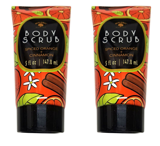 Bolero Body Scrub Spiced Orange & Cinnamon 5fl oz, 147,8ml (Set of 2 Pack)