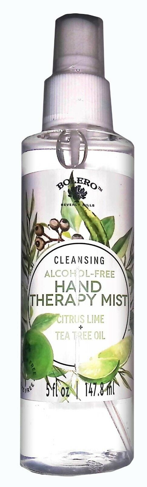 Bolero Cleansing Alcohol - Free Hand Therapy Mist Citrus Lime + Tea Tree Oil 5fl