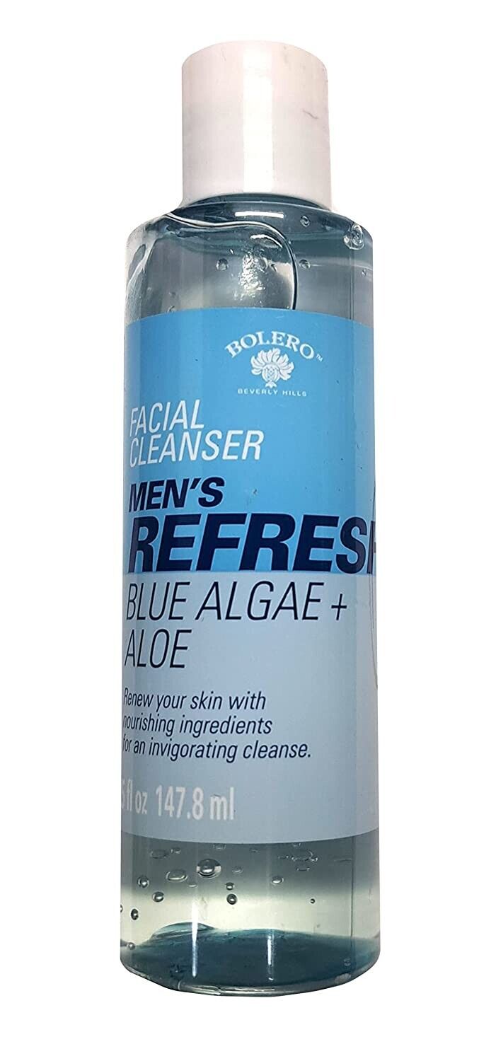 Bolero Facial Cleanser Men's Refresh Blue Algae & Aloe 5fl oz (147,8ml)