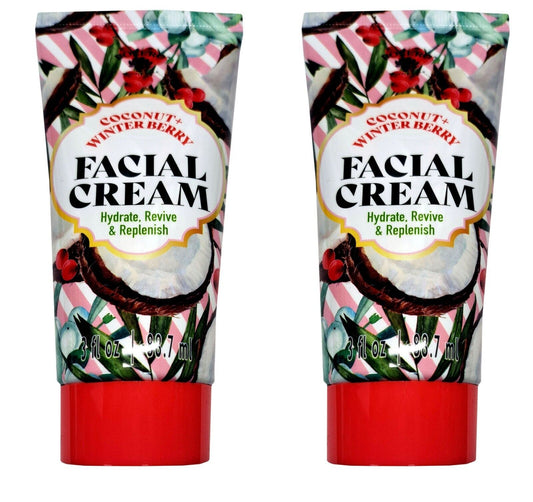 Bolero Facial Cream Coconut + Winter Berry Hydrate, Revive & Replenish Set of 2