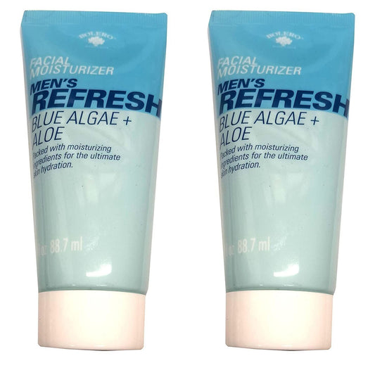 Bolero Facial Moisturizer Men's Refresh - Blue Algae & Aloe 3fl oz Set of 2