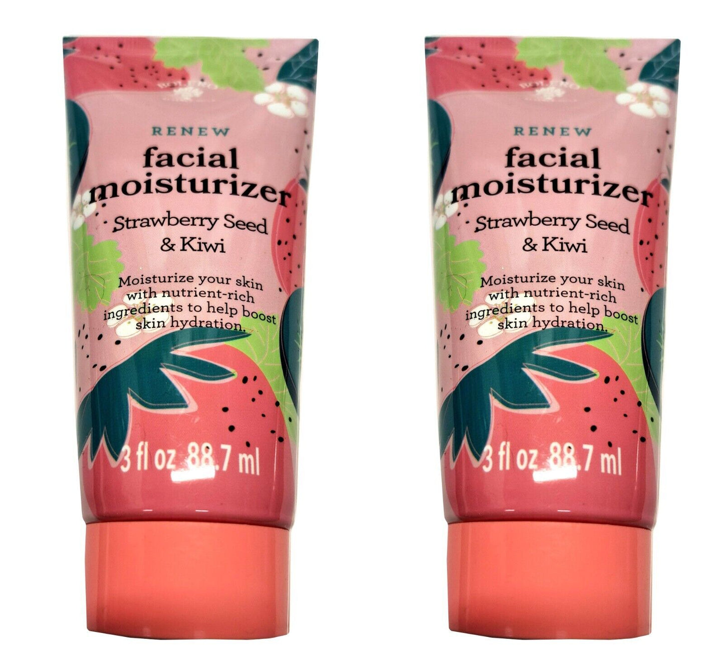 Bolero Facial Moisturizer Strawberry Seed & Kiwi 3fl oz, 88.7ml (Set of 2 Pack)