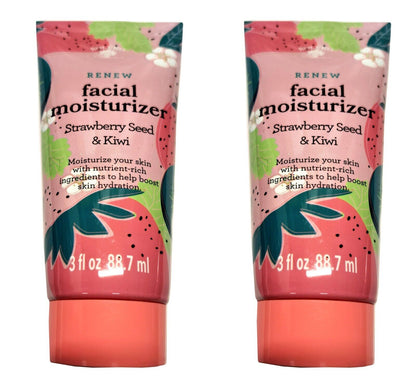 Bolero Facial Moisturizer Strawberry Seed & Kiwi 3fl oz, 88.7ml (Set of 2 Pack)
