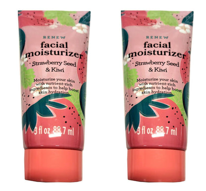 Bolero Facial Moisturizer Strawberry Seed & Kiwi 3fl oz, 88.7ml (Set of 2 Pack)
