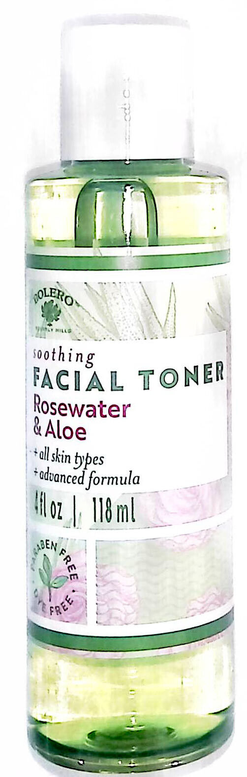 Bolero Facial Toner - Rosewater & Aloe 4fl oz 118ml