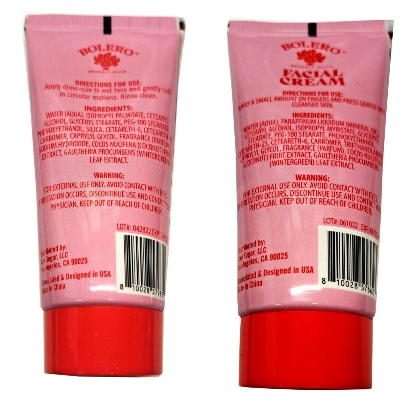 Bolero Gentle Face Exfoliator & Facial Cream Coconut + Winter Berry (Set of 2)