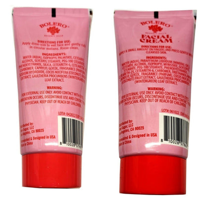 Bolero Gentle Face Exfoliator & Facial Cream Coconut + Winter Berry (Set of 2)