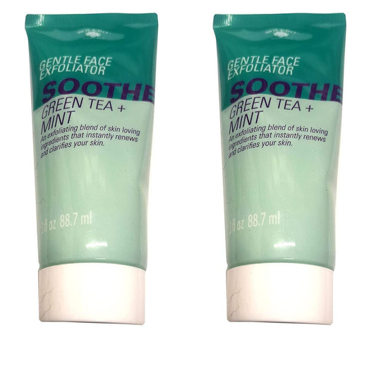 Bolero Gentle Facial Exfoliator Soothe - Green Tea & Mint 3fl oz Set of 2