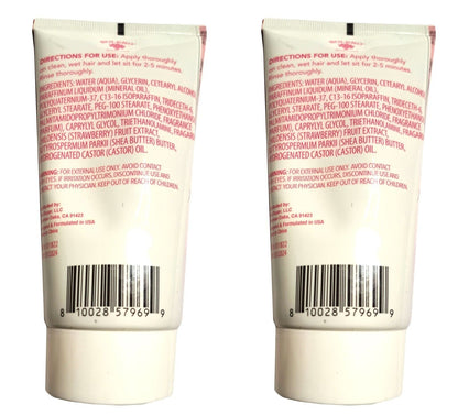 Bolero Hair Masque Moisture Strawberry & Shea Butter Infused with Castor Oil 5fl Set of 2