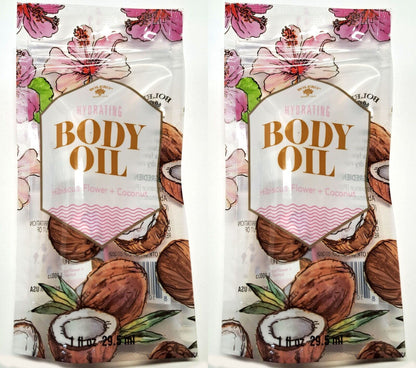 Bolero Hydrating Body Oil - Hibiscus Flower & Coconut 1fl oz (Set of 2)