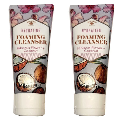 Bolero Hydrating Foaming Cleanser Hibiscus Flower & Coconut 2.5fl oz Set of 2