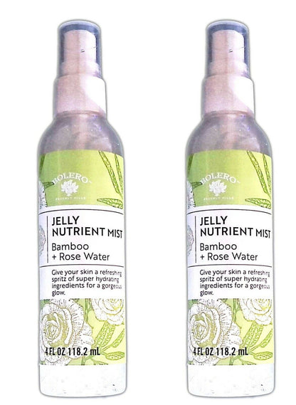 Bolero Jelly Nutrient Mist Bamboo + Rose Water 4fl oz 118.2ml (Set of 2 Pack)