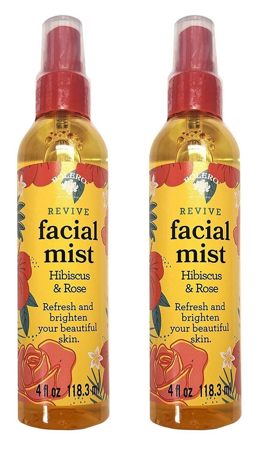 Bolero Revive Facial Mist Hibiscus & Rose 4fl oz Set of 2