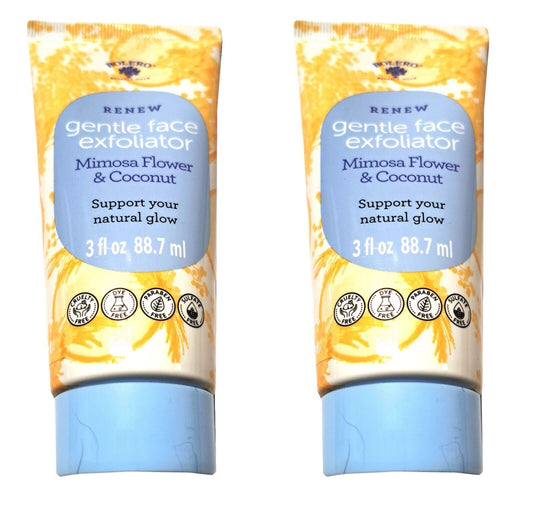 Bolero Revive Gentle Face Exfoliator - Mimosa Flower & Coconut 3fl oz Set of 2