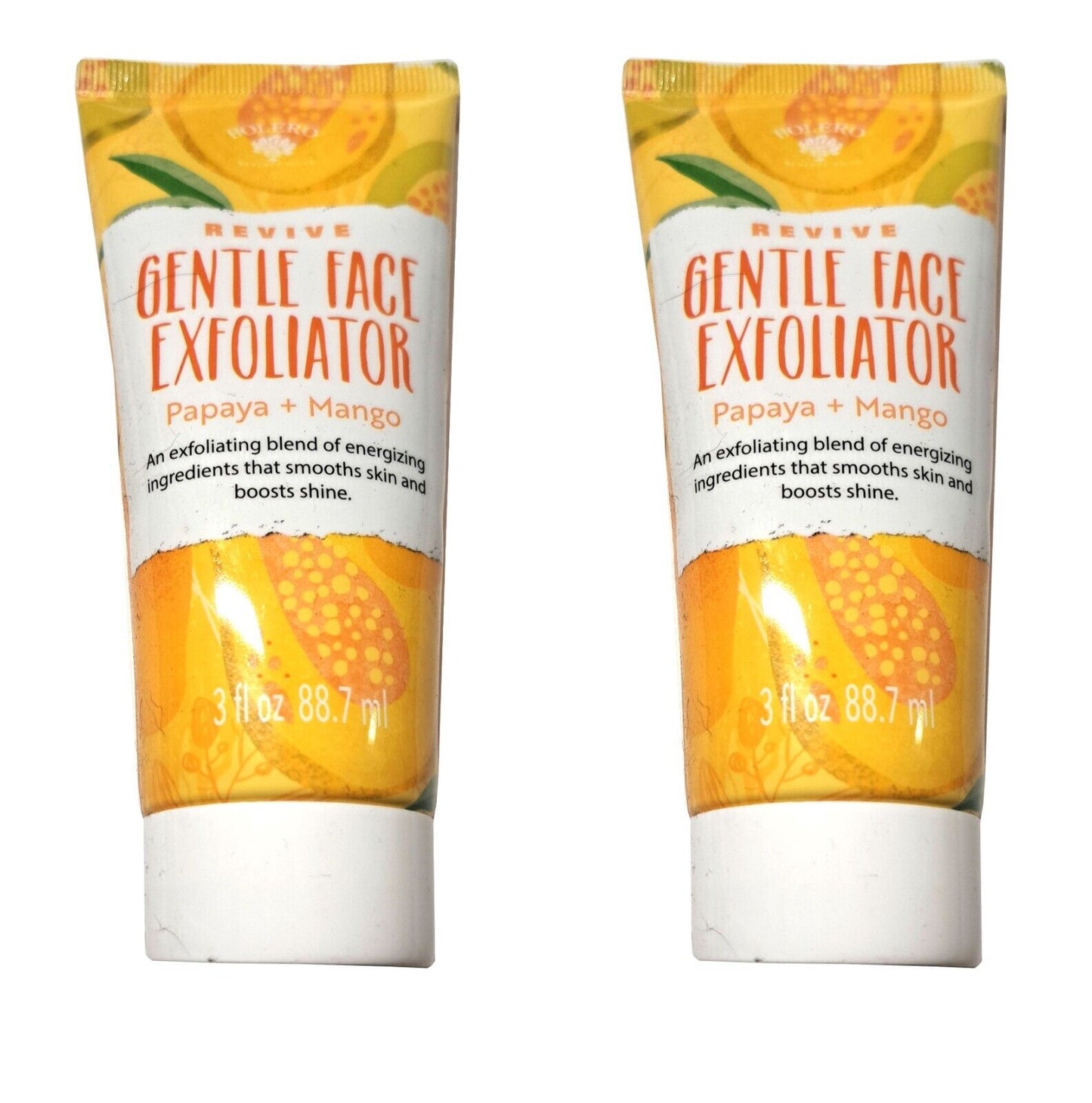 Bolero Revive Gentle Face Exfoliator - Papaya & Mango 3fl oz (88.7ml) (Set of 2)