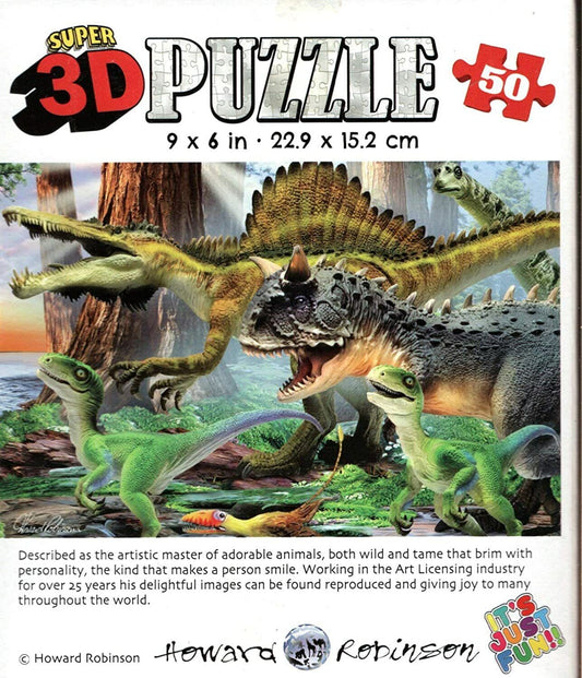 Carnotaurus - Super 3D 50 Pieces Jigsaw Puzzle