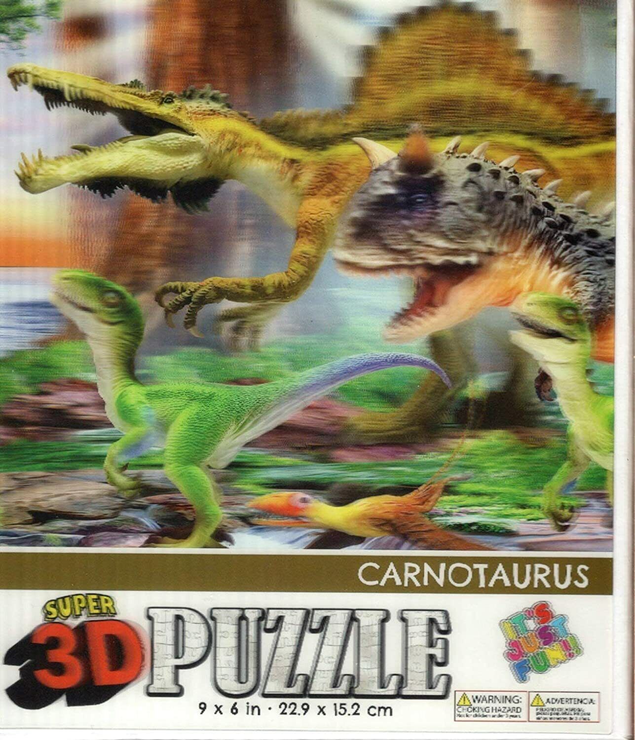 Carnotaurus - Super 3D 50 Pieces Jigsaw Puzzle