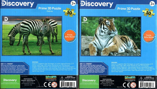 Discovery - Prime 3D 50 Pieces Jigsaw Puzzle (Set of 2) v2