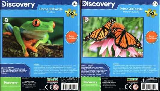 Discovery - Prime 3D 50 Pieces Jigsaw Puzzle (Set of 2) v5