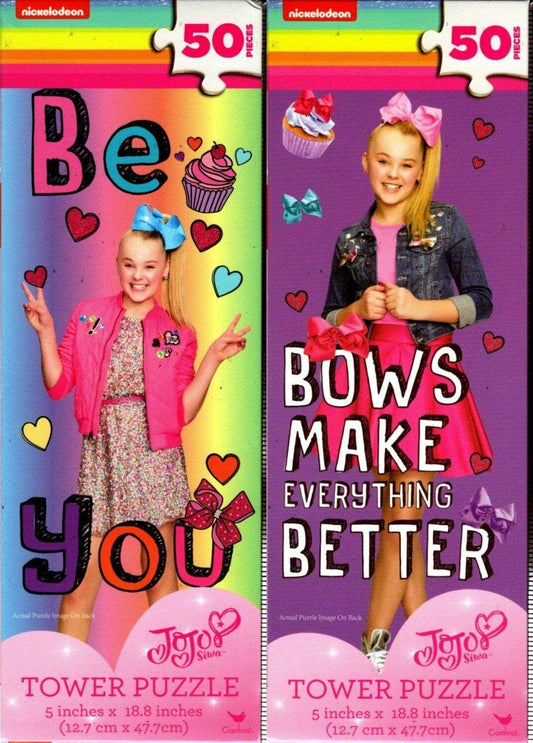Nickelodeon JoJo Siwa - 50 Piece Tower Jigsaw Puzzle - (Set of 2)