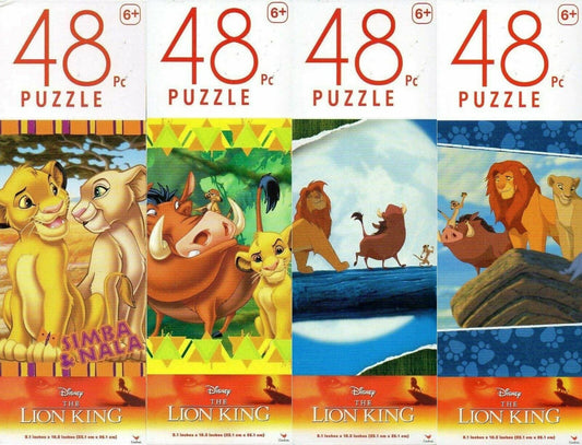 The Lion King - 48 Pieces Jigsaw Puzzle (Set of 4)