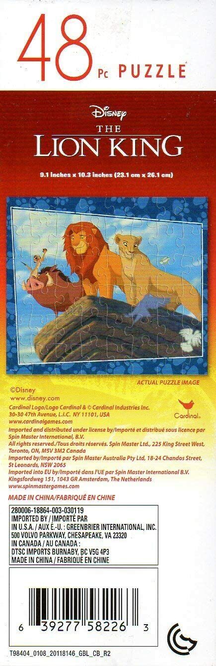 The Lion King - 48 Pieces Jigsaw Puzzle v1