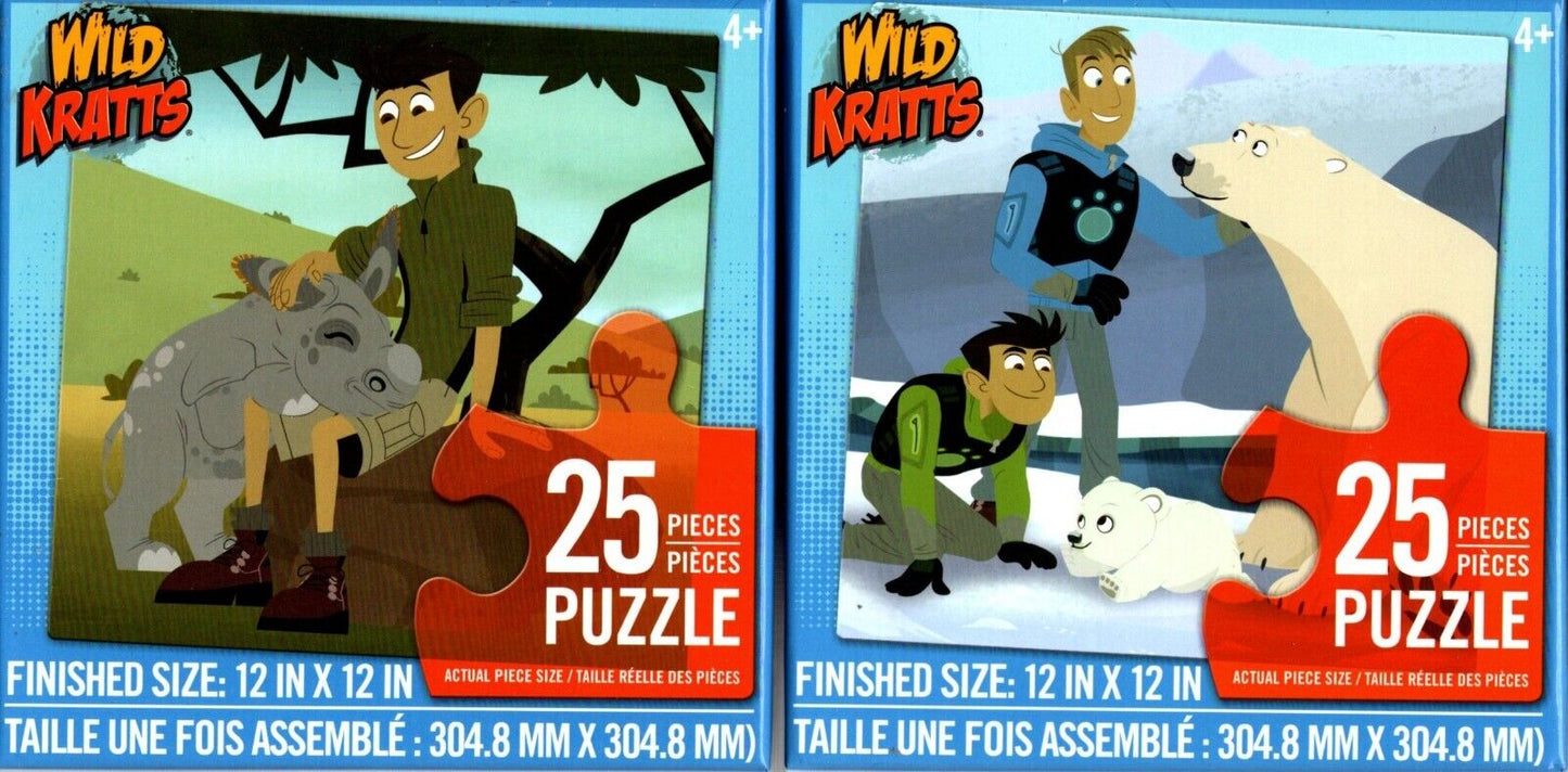 Driamtivity Wild Kratts - 25 Pieces Jigsaw Puzzle v2 (Set of 2)