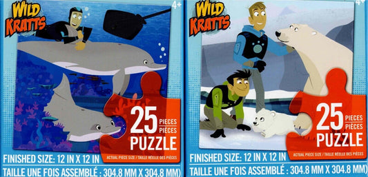 Driamtivity Wild Kratts - 25 Pieces Jigsaw Puzzle v3 (Set of 2)