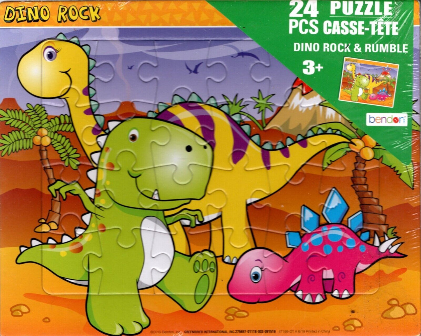 Dino Rock & Rumble - 24 Pieces Jigsaw Puzzle