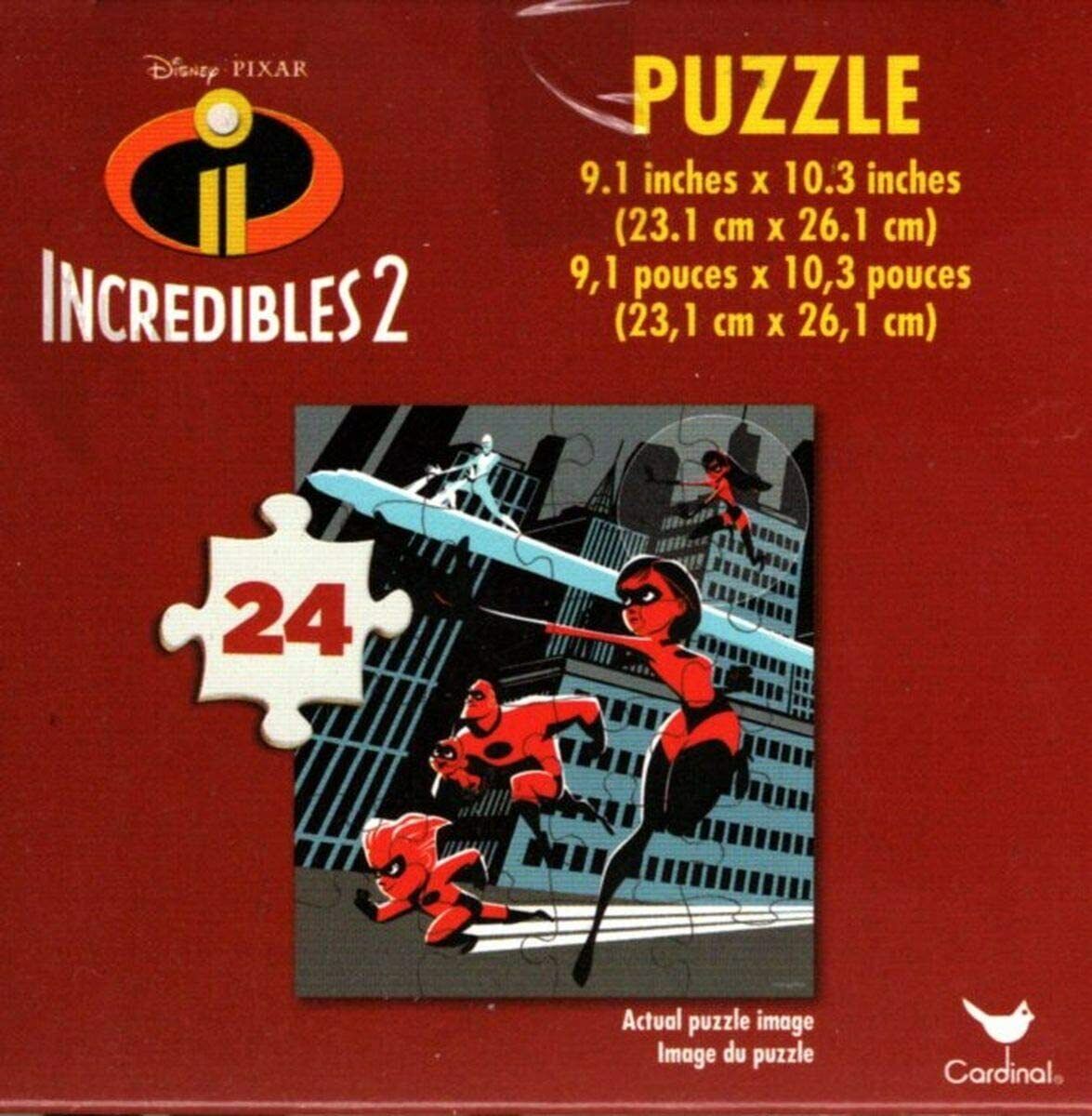 Disney Pixar Incredibles 2-24 Pieces Jigsaw Puzzle - (Set of 2) - v1