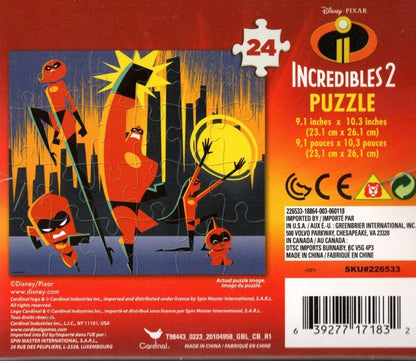 Disney Pixar Incredibles 2-24 Pieces Jigsaw Puzzle - v1