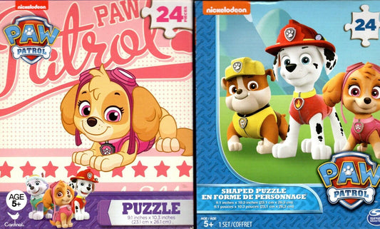 Nickelodeon Paw Patrol - 24 Pieces Jigsaw Puzzle (Set of 2)