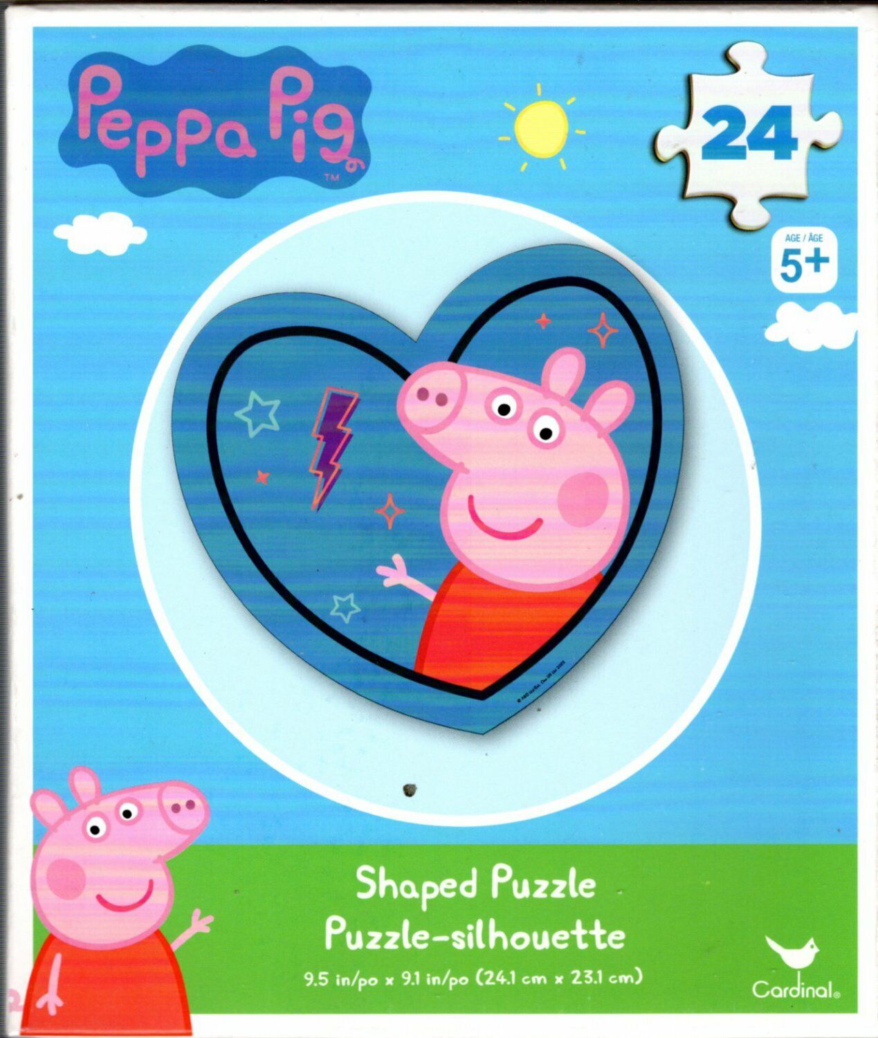 Peepa Pig - 24 Shaped Puzzle - (Set of 2)