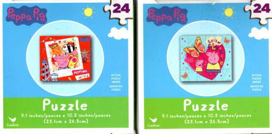 Peppa Pig - 24 Pieces Jigsaw Puzzle - (Set of 2)