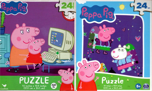 Peppa Pig - 24 Piece Jigsaw Puzzle (Set of 2)
