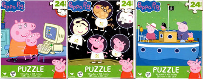 Peppa Pig - 24 Pieces Jigsaw Puzzle Set of 3