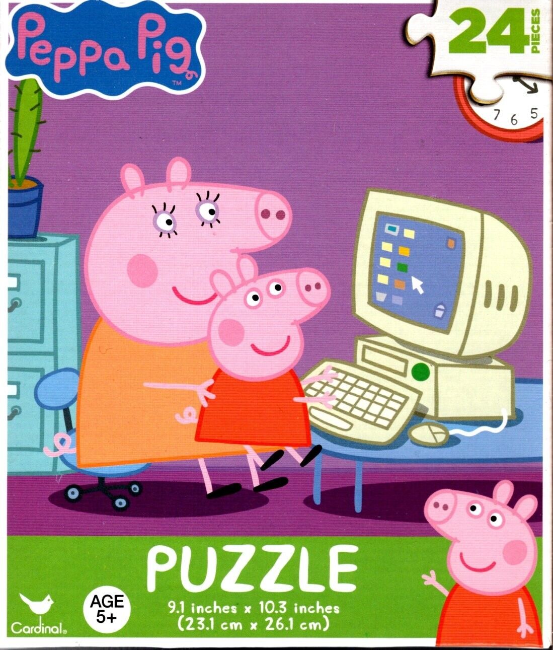 Peppa Pig - 24 Pieces Jigsaw Puzzle Set of 3