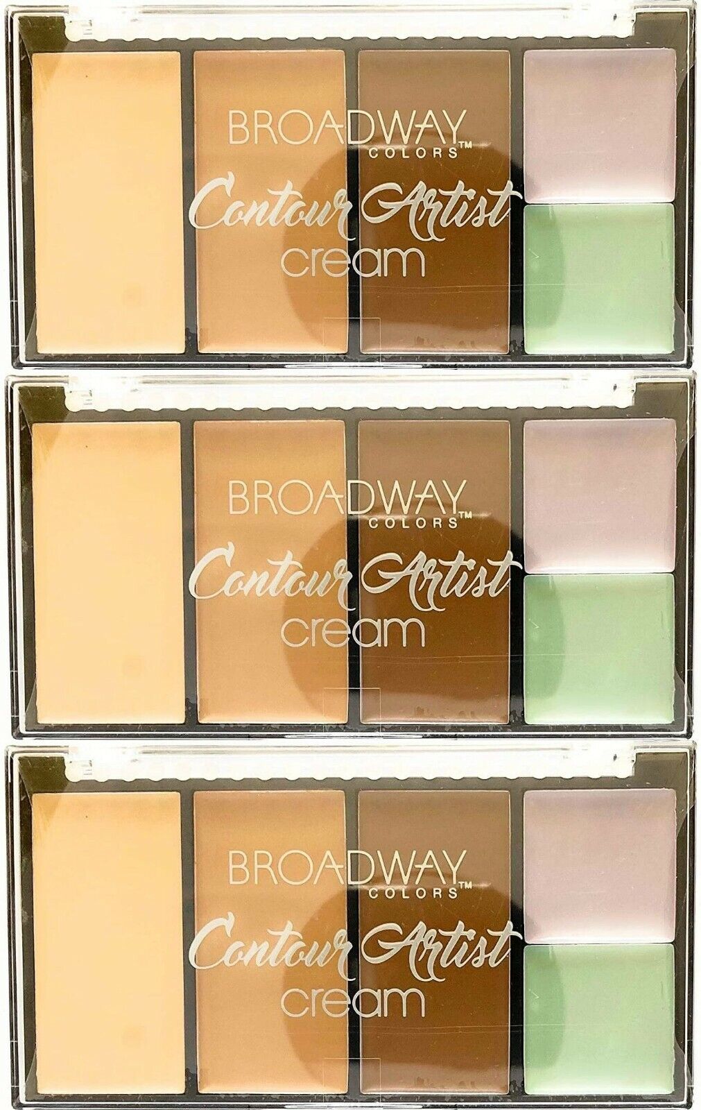 Broadway Colors (1) Contour Artist Cream - BCK01 Light/Medium set of 3