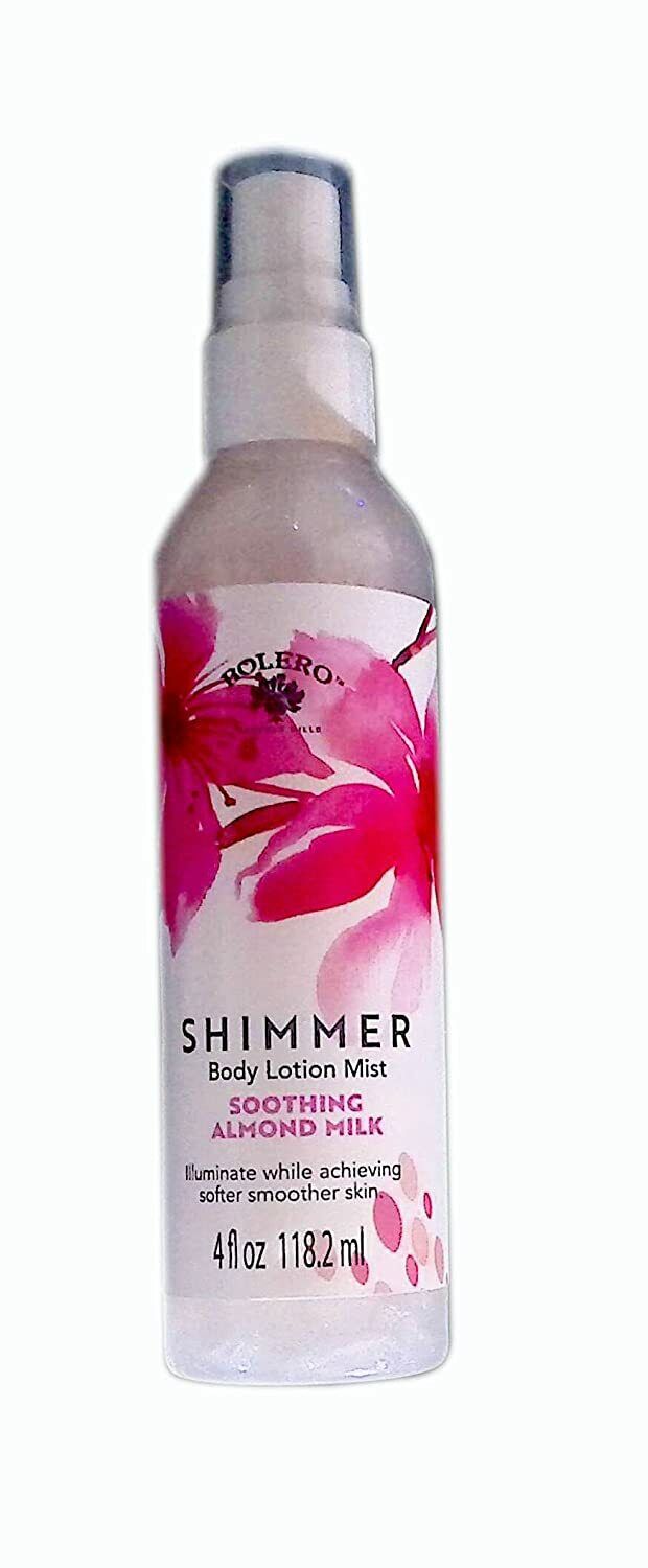 Bolero Shimmer Body Lotion Mist - Soothing Almond Milk 4fl oz 118.2ml