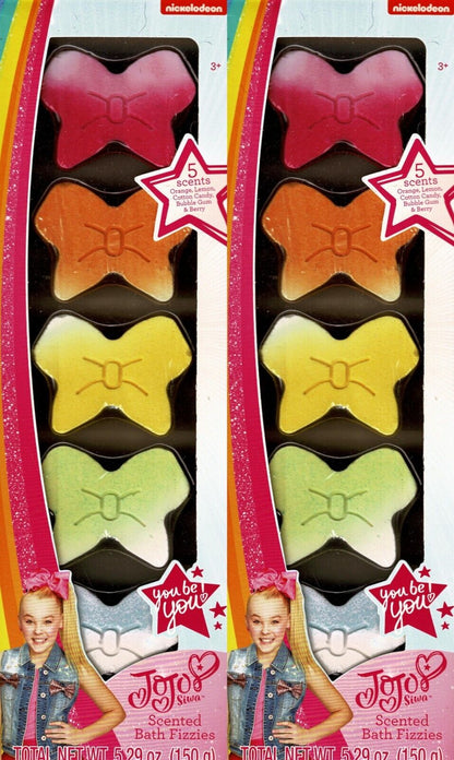 Nickelodeon JoJo Siwa Scented Bath Fizzies Total Net Wl 5.29oz 5 pieces per pack