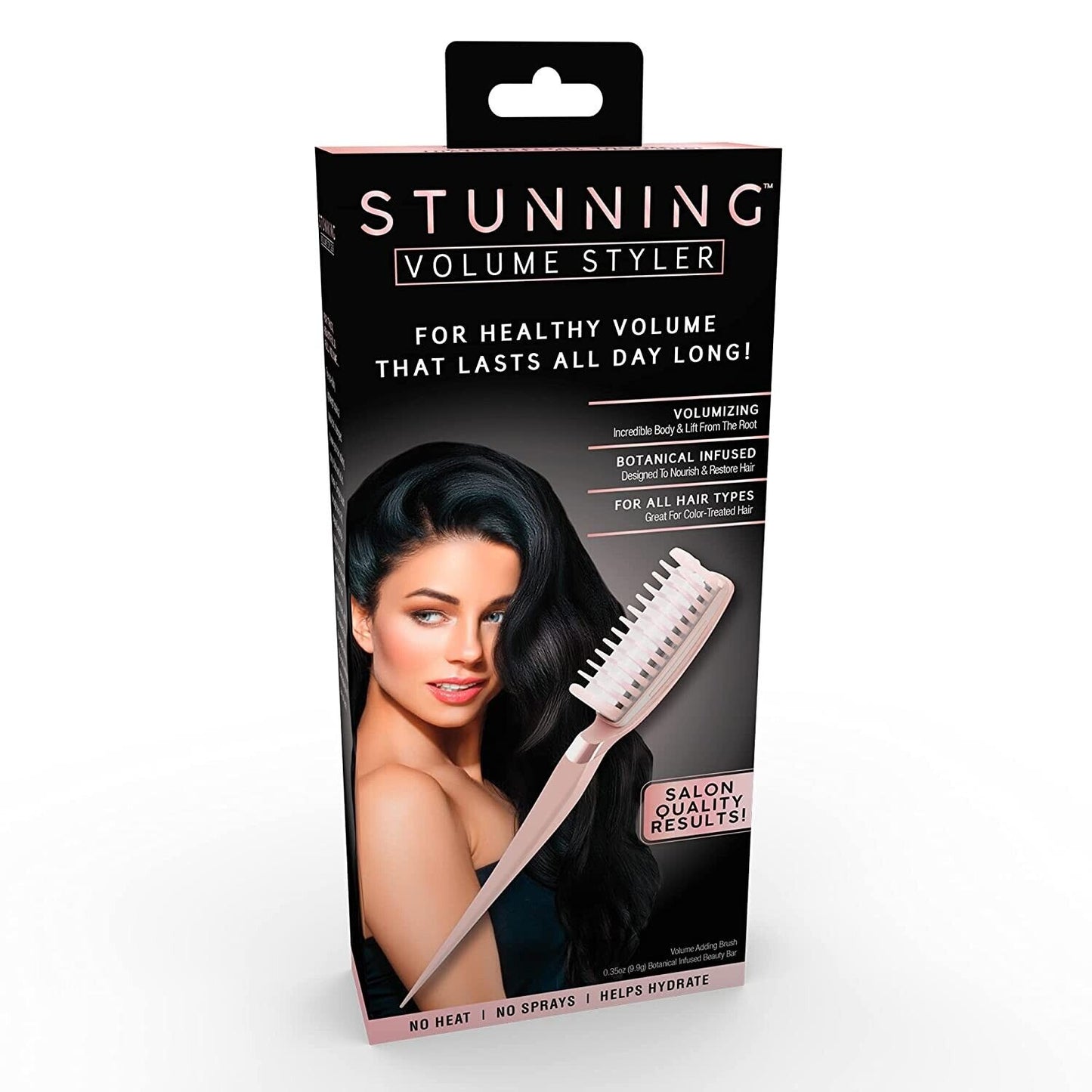 Stunning Volume Styler Volumizing Hair Brush Salon Quality Results New & Sealed