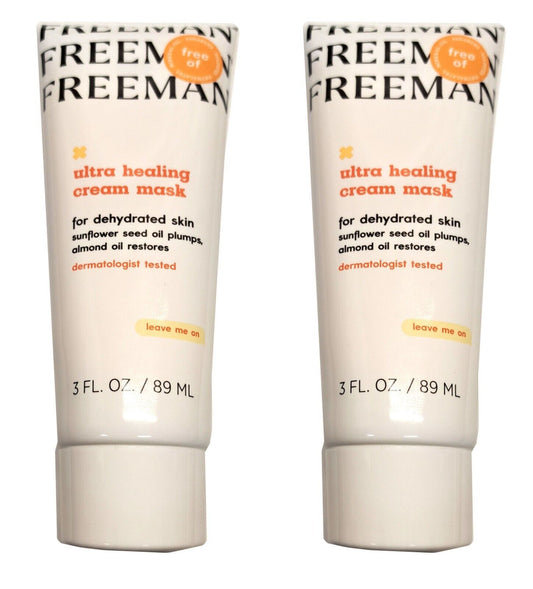Freeman Ultra Healing Cream Mask for dehydrated skin 3fl oz, 89ml Set of 2 Pack